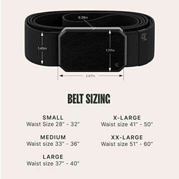 Men's Groove Life Stretch Belt with Magnetic Buckle