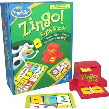 ThinkFun Zingo Sight Words Game - Engage Young Readers with Fun Learning