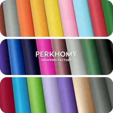 PerkHomy Brown Kraft Paper Roll 36" x 1,800" (150') for Gift Wrapping Bouquet Flower Kids Art Painting Craft Writing Packaging Shipping 80GSM 55LB (Brown, 36" x 150')