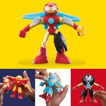 Play-Doh Marvel Iron Man Armor Maker Lab Playset with Lights and Sounds, Customizable Action Figure, Imagination Toys for Boys and Girls 4 and Up