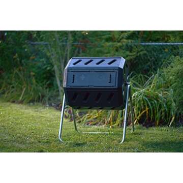 Dual Chamber Tumbling Composter - 37 Gallon