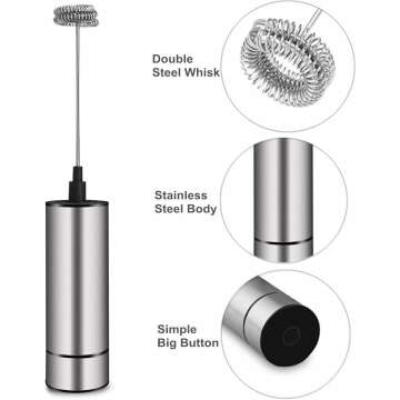 Handheld Battery Operated Milk Frother