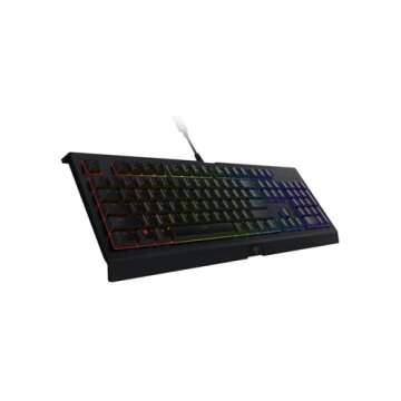 Razer Cynosa Chroma Gaming Keyboard: Individually Backlit RGB Keys - Spill-Resistant Design - Programmable Macro Functionality - Quiet & Cushioned