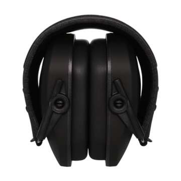 Walker's Razor Slim Earmuff - Low-Profile Black Design