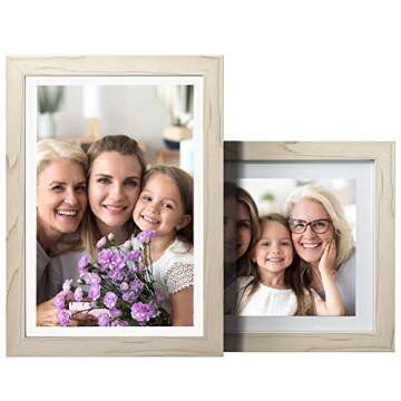 Dragon Touch Digital Picture Frame WiFi 10 inch IPS Touch Screen Digital Photo Frame Display, 32GB Storage, Auto-Rotate, Share Photos via App, Email, Cloud, Classic 10 White, XKS0001-WT-US2