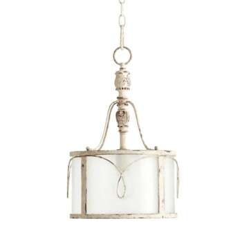 Quorum International 3506-70 Salento 1 Light Pendant, Persian White