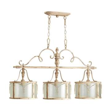 Quorum International 3506-70 Salento 1 Light Pendant, Persian White