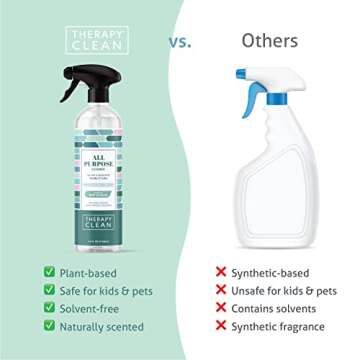 Therapy Clean All Purpose Cleaner Spray, Multipurpose Cleaner, 100% Natural Scent, 24 fl oz Pack of 1 (Sea Salt & Eucalyptus)