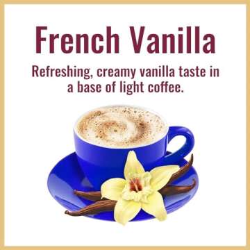 Hills Bros. Instant Cappuccino Mix, French Vanilla - Easy to Use, Enjoy Coffeehouse Flavor from Home – Decadent Cappuccino with a Hint of Sweetness and Vanilla in Light Coffee, 52 Ounce Pouch