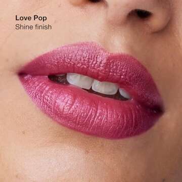 Clinique Pop Longwear Lipstick | Long Lasting, Satin, Matte + Shine, Love Pop