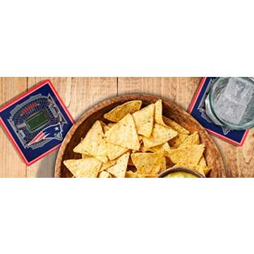 YouTheFan NFL New England Patriots 3D StadiumView Coasters - Gillette Stadium