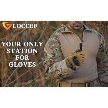 LOCCEF Tactical Winter Gloves for Cold Weather Protection