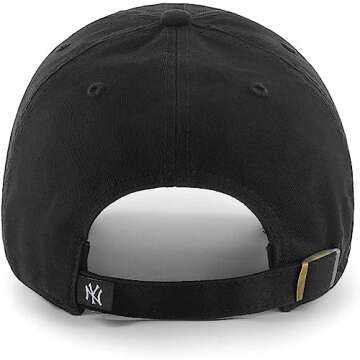 '47 New York Yankees Adjustable Cap Clean Up MLB, New York Yankees Black, One Size