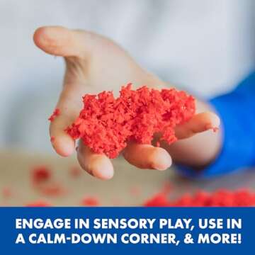 Educational Insights Playfoam Pluffle for Sensory Bins 2-Pack Red & Blue, Ages 3+