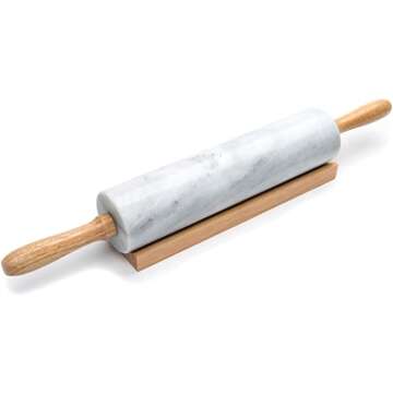 10-Inch Marble Rolling Pin
