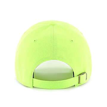 '47 New York Yankees Clean Up Adjustable Hat - Neon Green/White, Unisex, Adult - MLB Baseball Cap