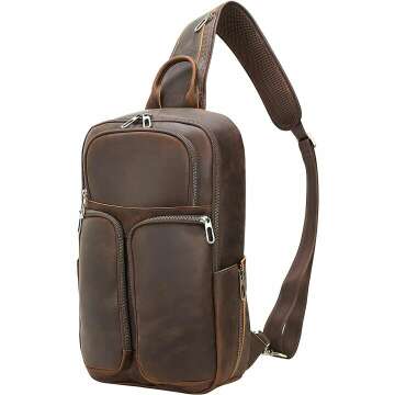 Full Grain Leather Sling Bag