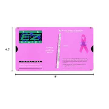 Grading Calculator - E-Z Grader Teacher's Aid Scoring Chart - Breast Cancer Edition (Pink) - 8-1/2" x 4-3/4"