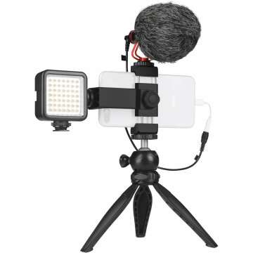 Smartphone Video Microphone Kit for Filmmakers & Vloggers