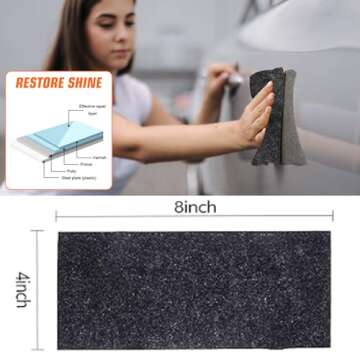 Brennenstuhl Nano Sparkle Cloth Car Scratch Remover,Nanosparkle Cloth for Car Scratches,Shine Cloths for Car Scratches,with Scratch Repair and Polishing Function (3pcs)