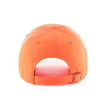 '47 New York Yankees Clean Up Adjustable Hat - Neon Orange/White, Unisex, Adult - MLB Baseball Cap