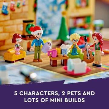 LEGO Friends Advent Calendar 2024 for Kids - Christmas Advent Calendar W/Mini Builds & 5 Minifigures, Ages 6+ - Kids Toys for Girls & Boys - Gift Ideas for Holidays - 42637