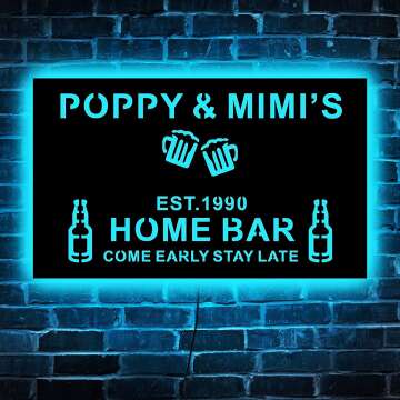 Personalized Bar LED Sign