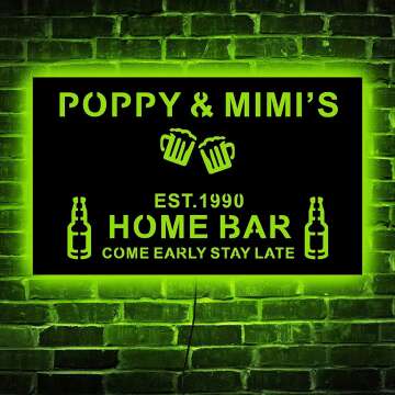 Personalized Bar LED Sign