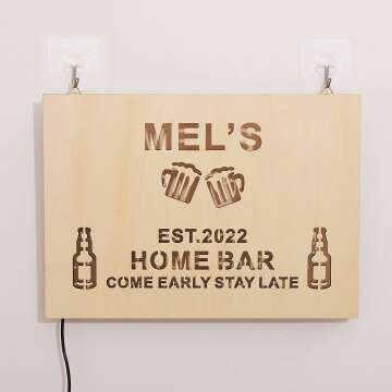 Personalized Bar LED Sign