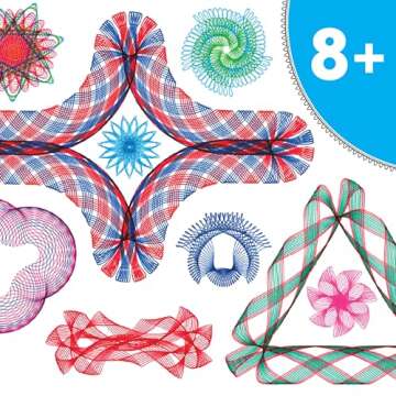 Spirograph Super 50th Anniversary Set –Arts and Crafts, Kids Toys, Art Supplies, Craft Supplies, Drawing Kit, Spiral Art, Classic Gear Design Kit, Case, Pens, Design Sheet Included, Ages 8+