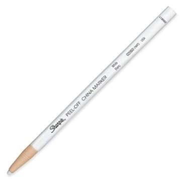 China Marker Grease Pencil - Peel-Off Sharpie WHITE 2 Pack