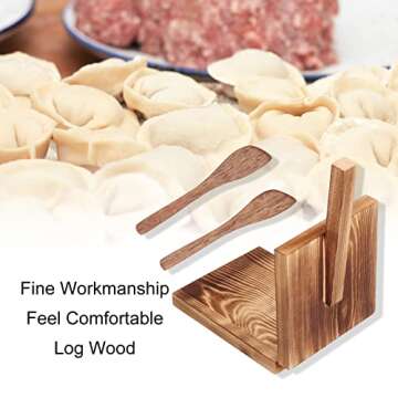 Tortilla Press Maker, 5inch Tortilla Maker Press Wood Roti Maker Tortilla Presser Mexican Tortillera Maker Quesadilla Maker for Tortillera, Pataconera and Dough Press