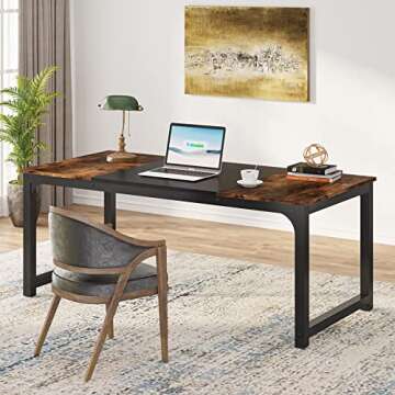 Stylish Tribesigns Modern Computer Desk for Every Workspace