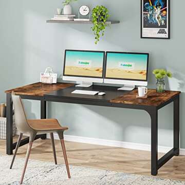 Stylish Tribesigns Modern Computer Desk for Every Workspace