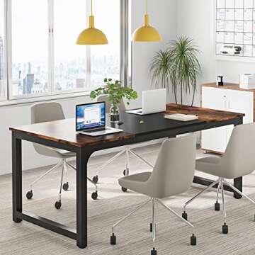 Stylish Tribesigns Modern Computer Desk for Every Workspace