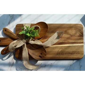 Housewarming Gifts New Home, New Home Gift Idea, First Home Gift, Gift for Home, New House Warming Gift for Homeowner Kitchen Gifts Apartment Closing Gift for Clients, Wooden Cutting Boards Gift Set