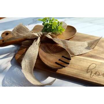 Housewarming Gifts New Home, New Home Gift Idea, First Home Gift, Gift for Home, New House Warming Gift for Homeowner Kitchen Gifts Apartment Closing Gift for Clients, Wooden Cutting Boards Gift Set