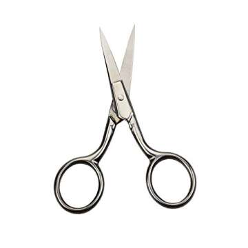 Motanar Professional Grooming Scissors for Personal Care Facial Hair Removal and Ear Nose Eyebrow Trimming Stainless Steel Fine Straight Tip Scissors Men