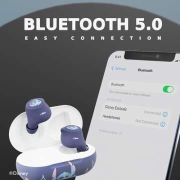 Lilo and Stitch Bluetooth Earbuds with Charging Case