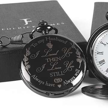 Engraved 'To My Husband' Pocket Watch