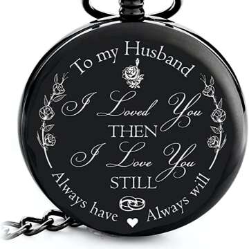 Engraved 'To My Husband' Pocket Watch