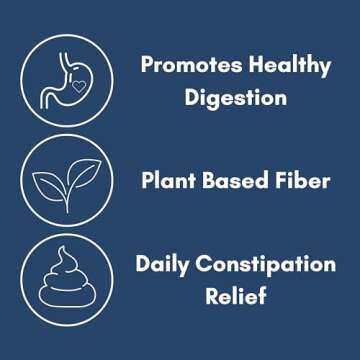 Inulax All-Natural Plant Based Fiber for Digestive Gut Health | Inulin Prebiotic | Psyllium Husk & Oat Fiber Promotes Bowel Health & Regularity | Constipation & Colonoscopy Cleanse | 1 Box Unflavored