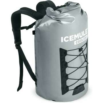 ICEMULE Pro Backpack Cooler - 100% Waterproof, 24+ Hours Hands-Free Cooling