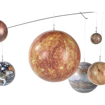 Solar System Mobile by Authentic Models, Educational Planets Model, Multicolor Space Decor for Baby, Kids, and Adults, Large Decoration for Astronomy and Science Enthusiasts, Easy to Hang and Assemble