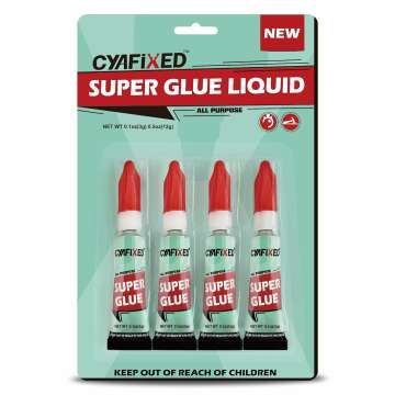 All-Purpose Super Glue Liquid - Instant Adhesive for Plastic, Wood, Metal