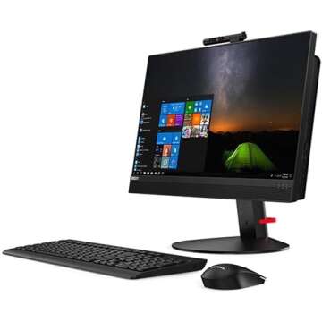 Lenovo ThinkCentre M820Z All-in-One Desktop Computer, 21.5" FHD(1920x1080) Display, Core i5-8400 2.8GHz, 16GB RAM, 256GB SSD, Keyboard&Mouse, WiFi, Win10 pro(Renewed)