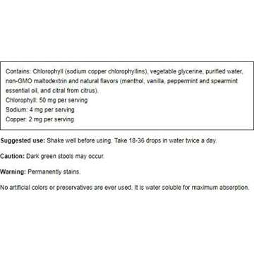 Herbs Etc. ChlorOxygen Chlorophyll Concentrate - Highly-Concentrated Energy Support - Aids Healthy Blood Circulation - Natural Vitality Support - Alcohol-Free - Mint, 2 fl oz (About 132 Servings)