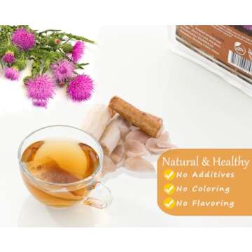 Burdock Root Tea Bags - 100% Natural & Caffeine-Free