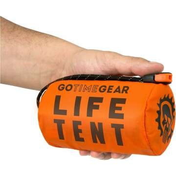 Go Time Gear Survival Life Tent for Two | Mylar Emergency Shelter & Paracord