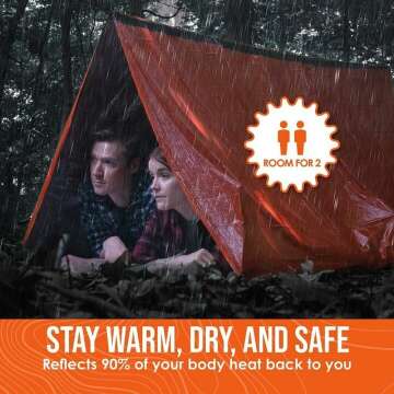 Survival Life Tent for 2 | All-Weather Emergency Shelter